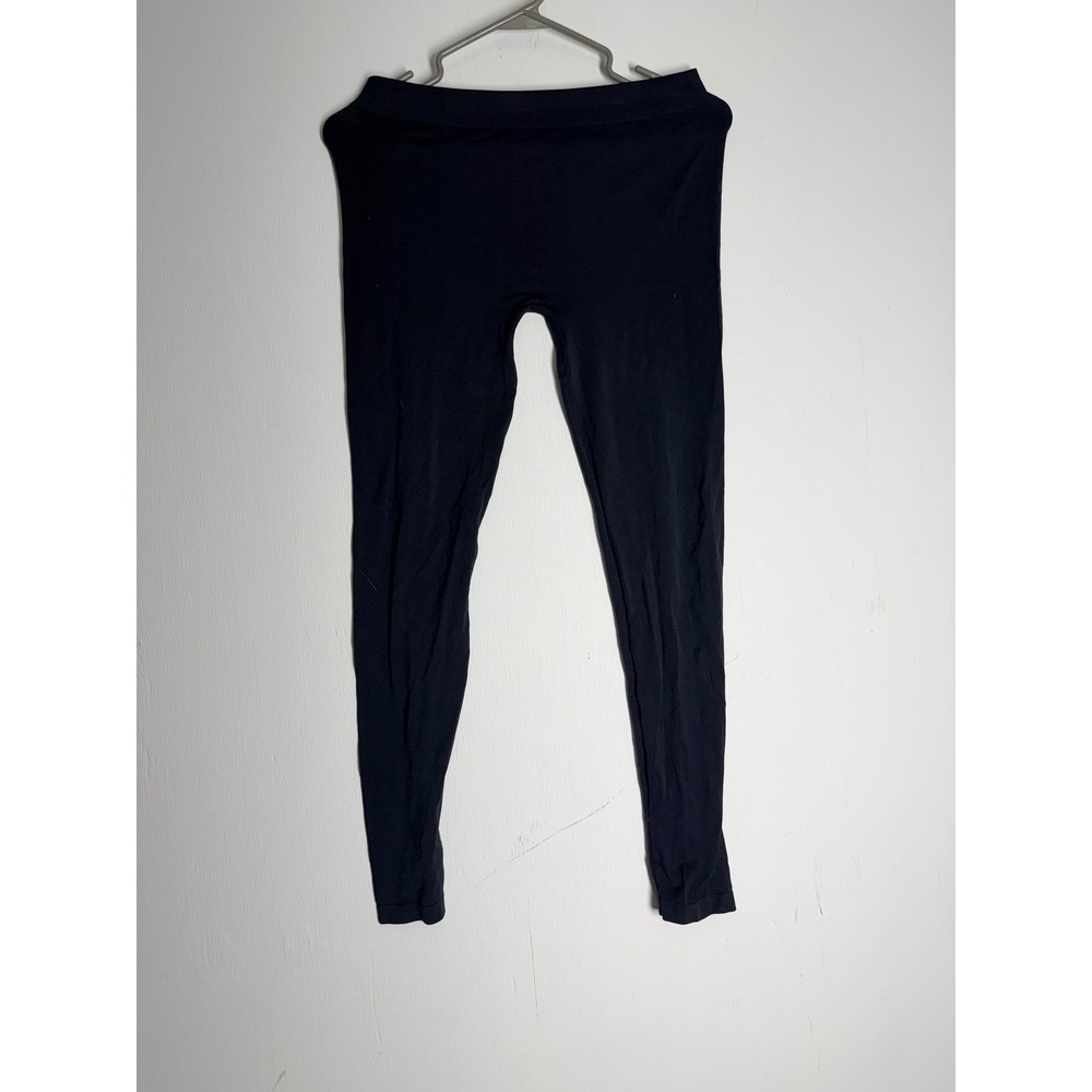 Active Women Black Seamless Leggings High Waisted Yoga Pants Size M/L Athleisure